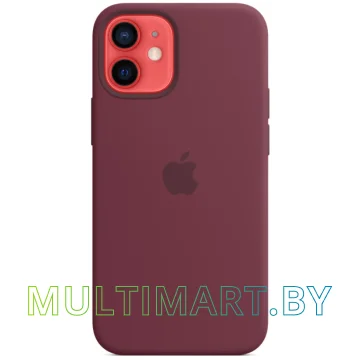 Чехол для телефона Apple MagSafe Silicone Case для iPhone 12 mini (сливовый) картинка 3